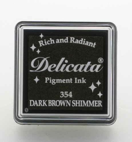 Delicata small Inkpads Dark Brown shimmer