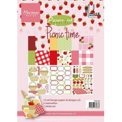 Marianne Design Paperset Picnic time by Marleen