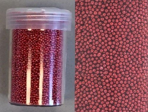 Mini pearls ( zonder gat ) rood