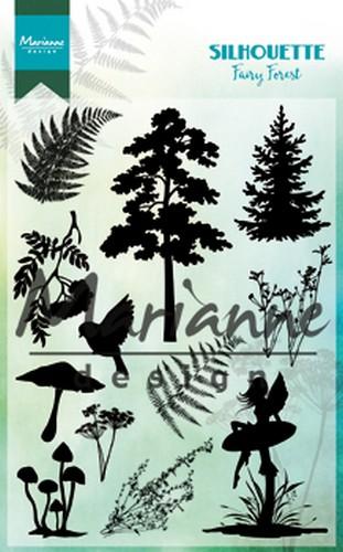 Clear Stamp Silhouette fairy forest