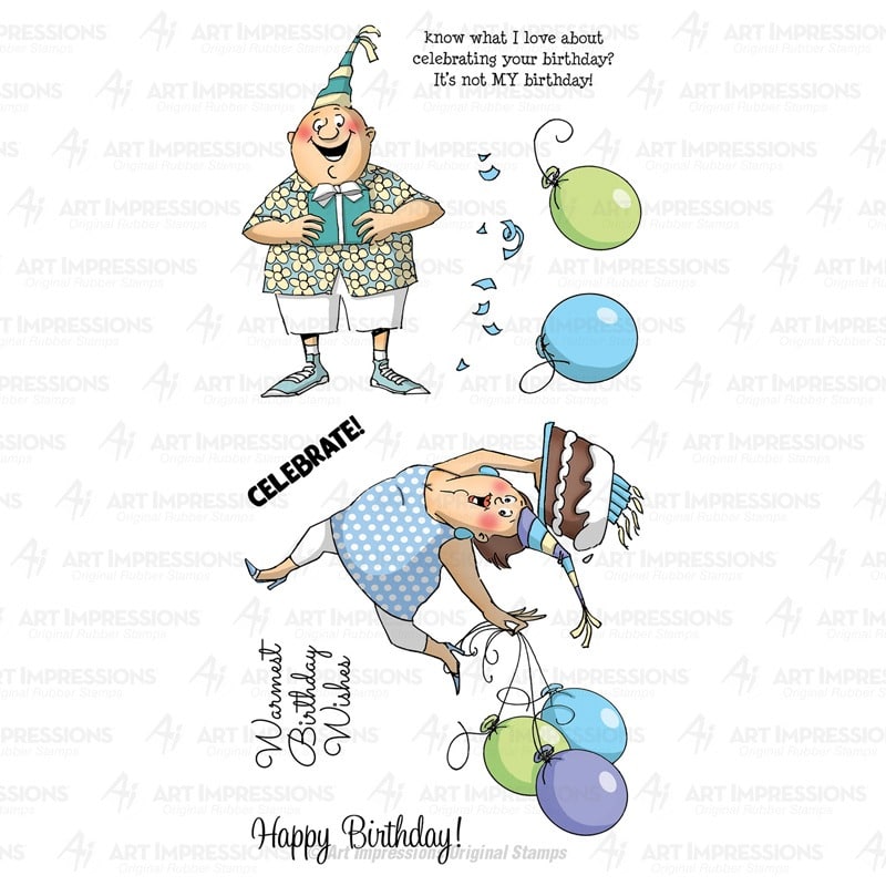 Art Impressions Stamp Birthday Wishes